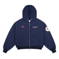 “WHENEVER” LA HOODIE ZIP / NAVY