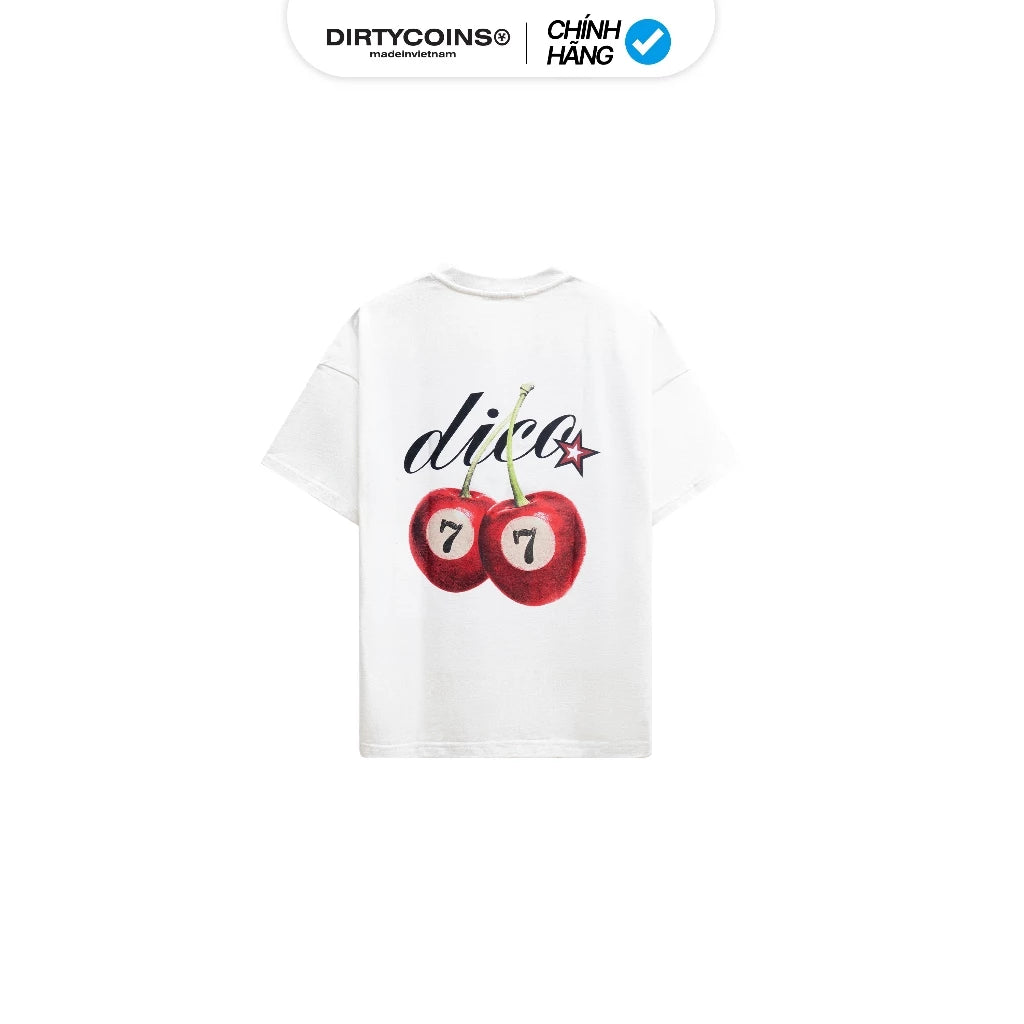 DirtyCoins Seven Cherry White Tee
