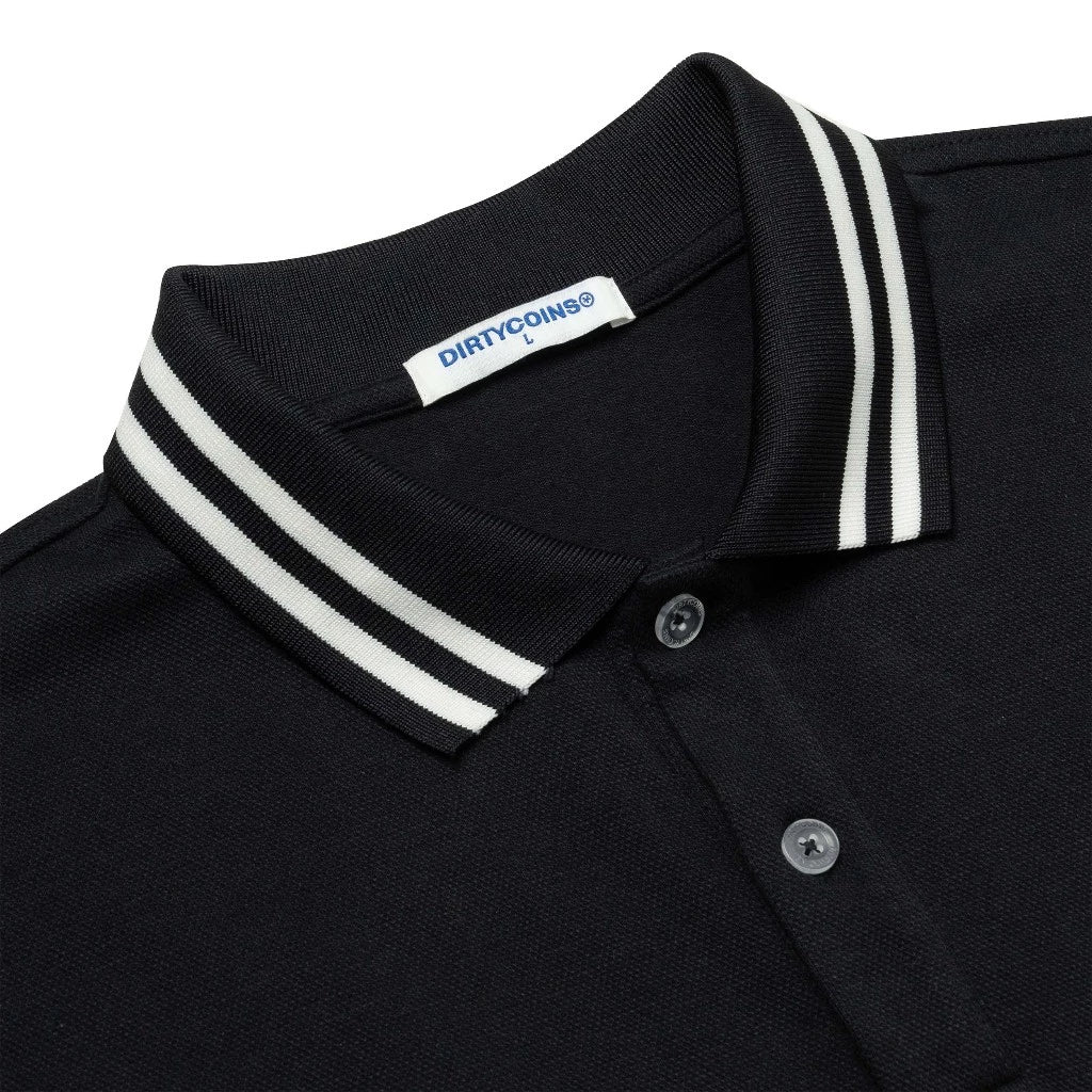 DirtyCoins Polo DirtyCoins Bình Tân Embroidered Black