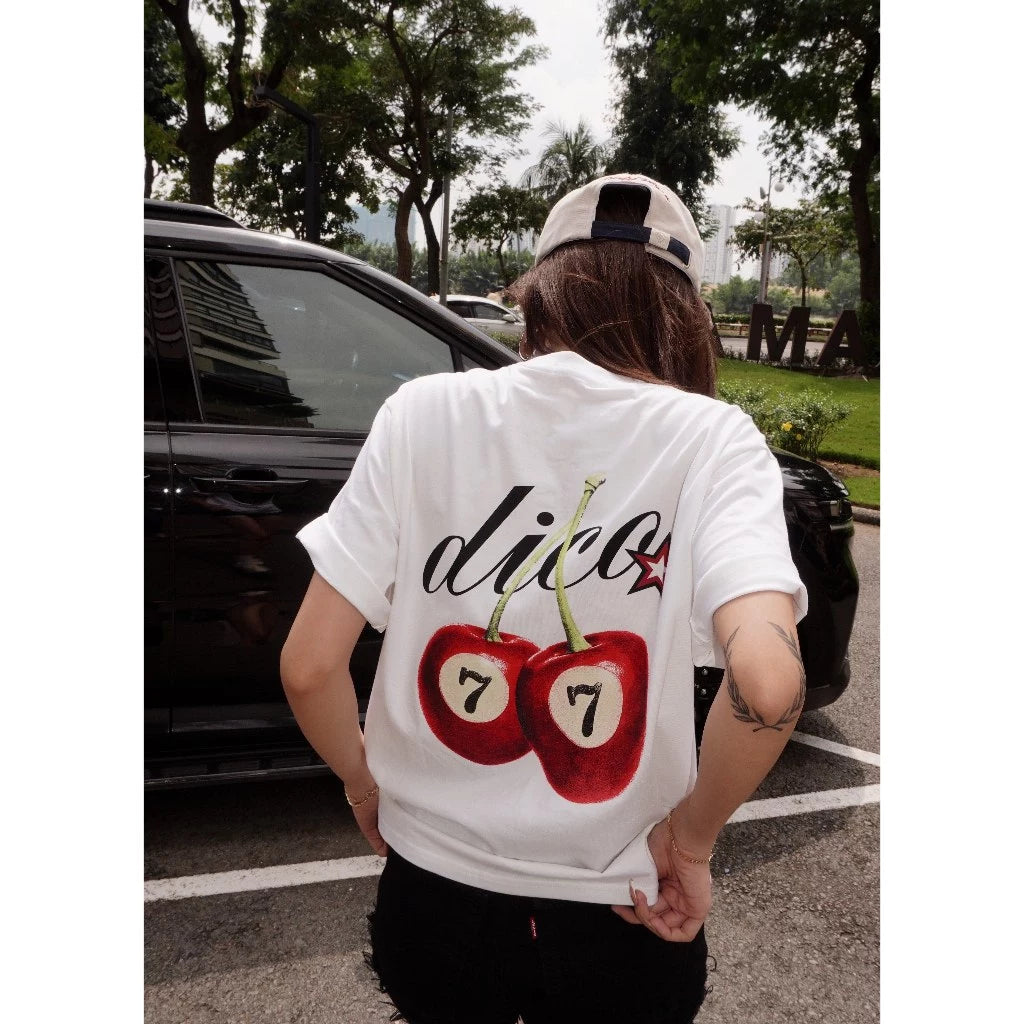 DirtyCoins Seven Cherry White Tee