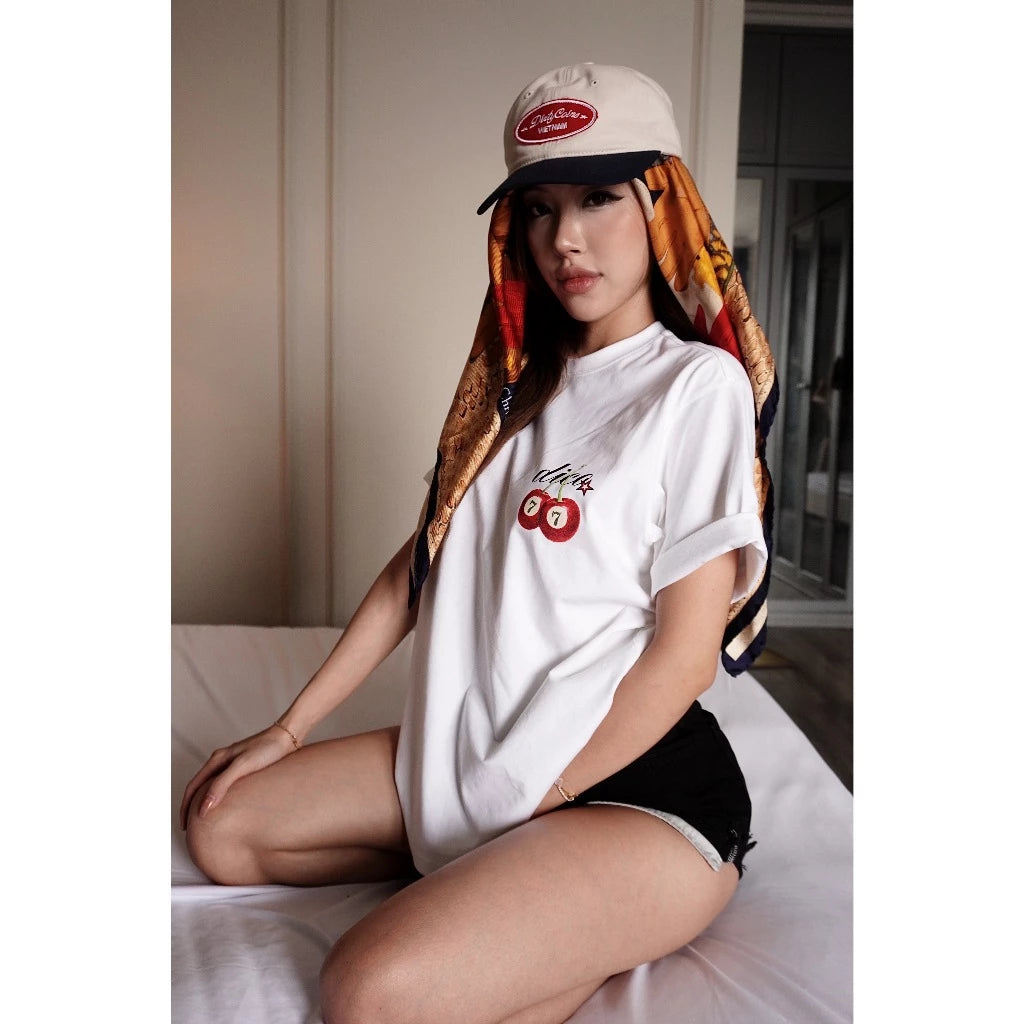 DirtyCoins Seven Cherry White Tee