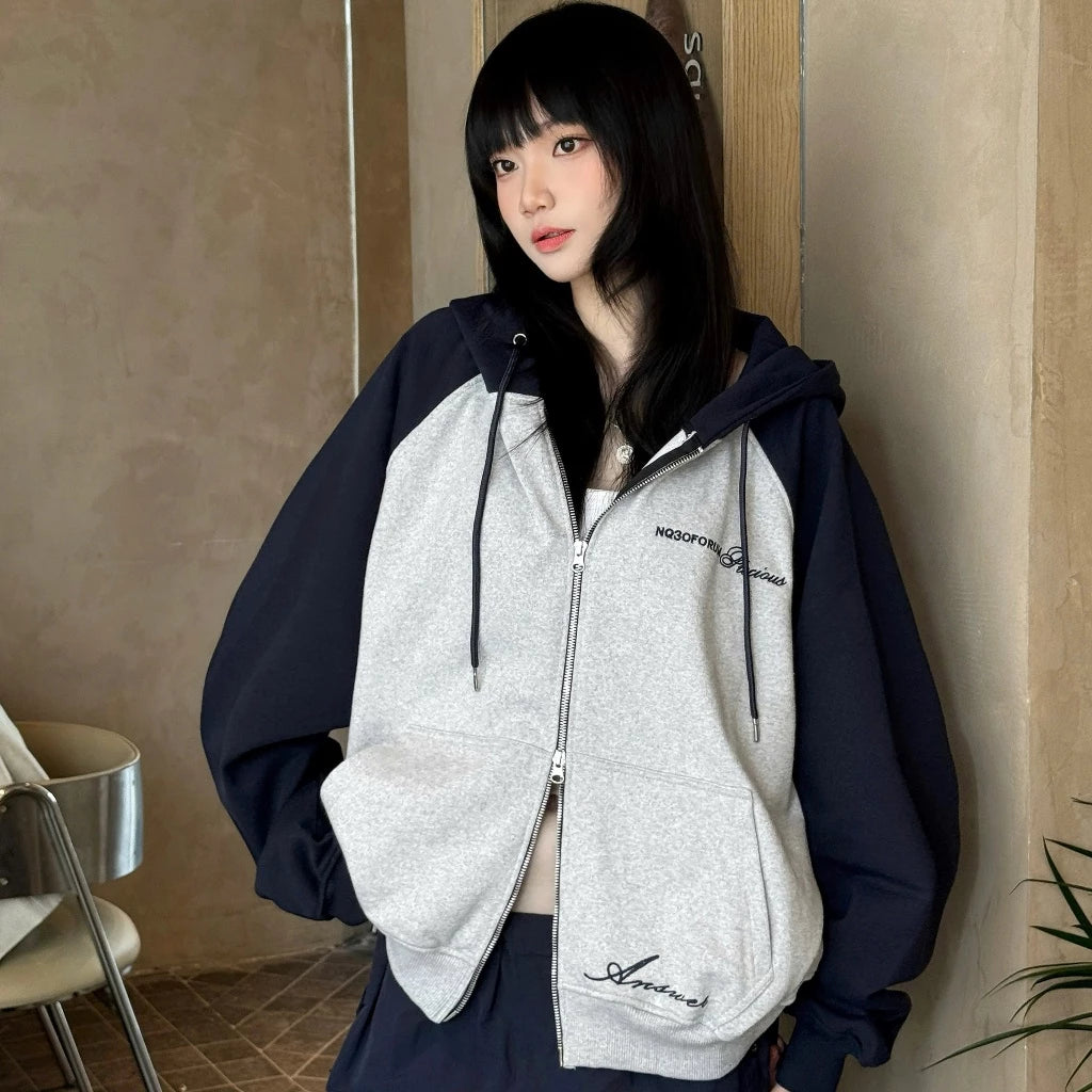 Hoodie Zip Nỉ Chân Cua Thêu Nổi NQ30 PRECIOUS