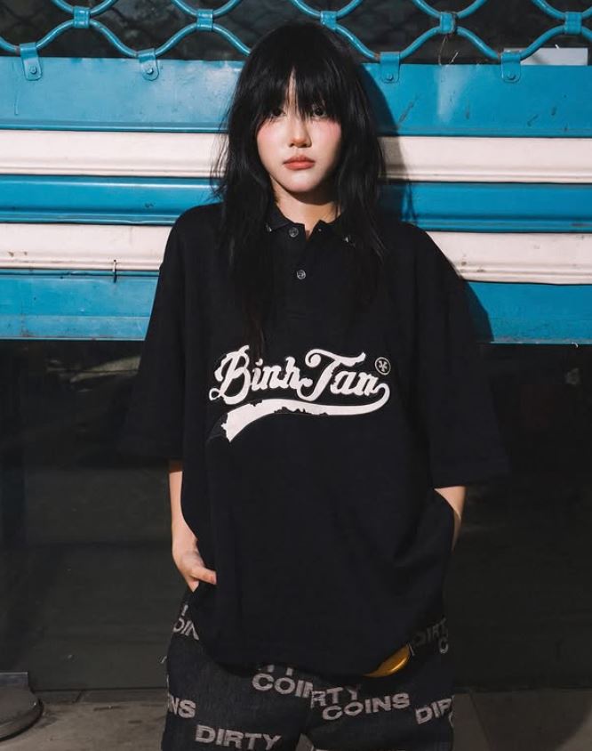 DirtyCoins Polo DirtyCoins Bình Tân Embroidered Black