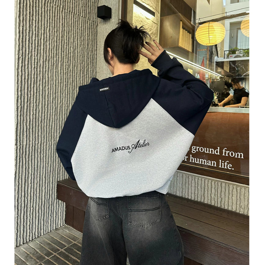 HOODIE ZIP RAGLAN BOXY NỈ CHÂN CUA 420gsm khoá kéo 2 chiều unisex