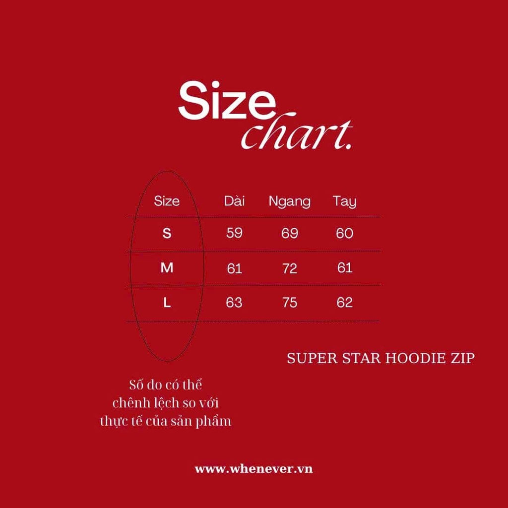 “WHENEVER” SUPER STAR HOODIE ZIP / PREMIUM GREY