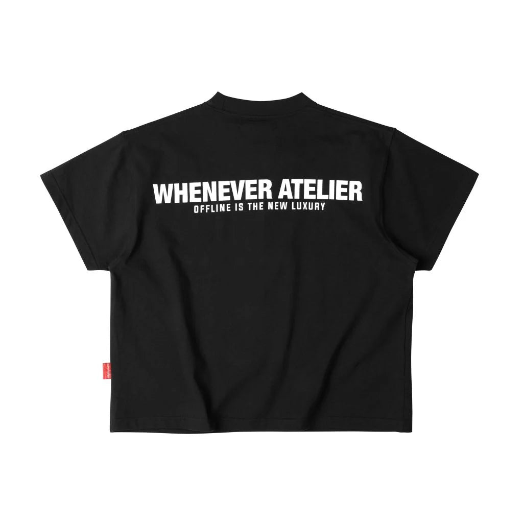 “WHENEVER” OFFLINE T-SHIRT / BLACK
