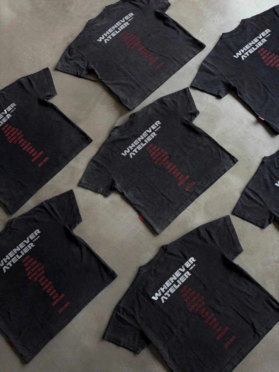 ÁO "WHENEVER" ARC LOGO T-SHIRT / BLACK
