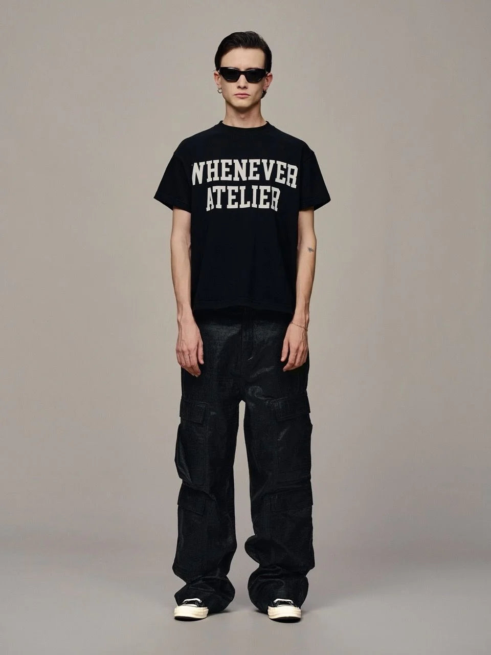 ÁO “WHENEVER” BASIC LOGO VER2 T-SHIRT / BLACK