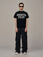 ÁO “WHENEVER” BASIC LOGO VER2 T-SHIRT / BLACK