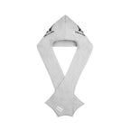 "WHENEVER' PATCHWORK HOODED SCARF / PREMIUM GREY