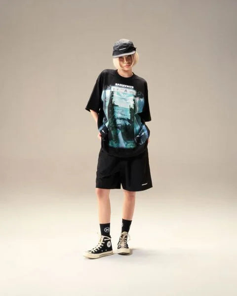 BLACK S-WILD STATION TEE - BAD HABITS SUPERTRAMP COLLECTION