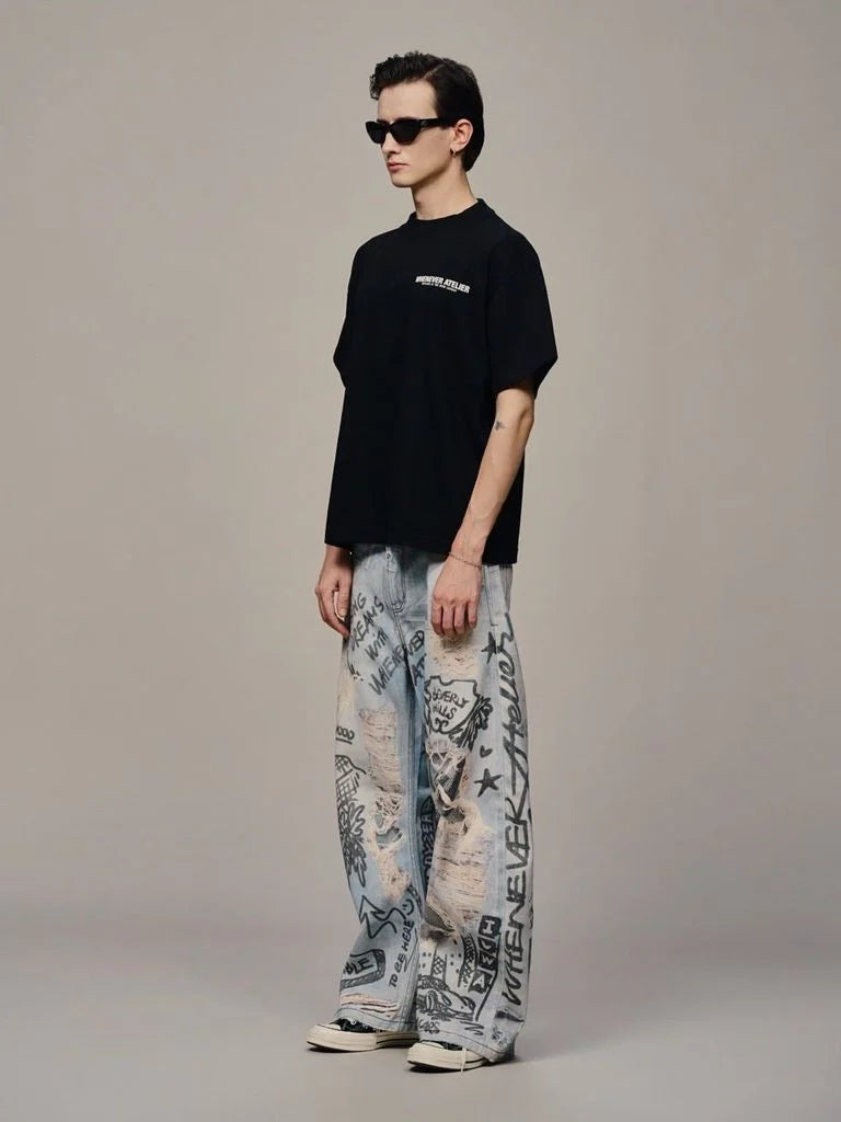 “WHENEVER” OFFLINE T-SHIRT / BLACK