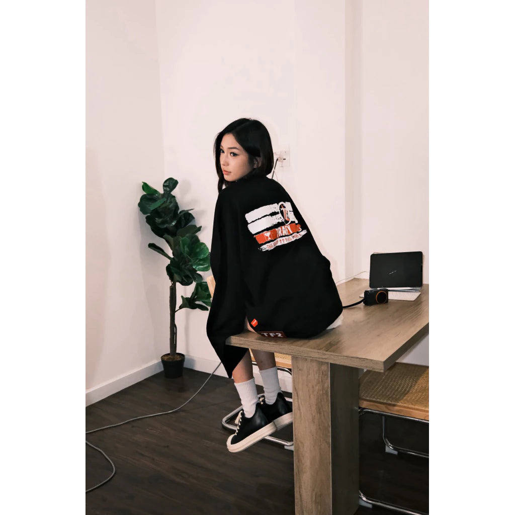 Áo Thun Tay Dài TRAFFY 77Fragile -THIS SIDE UP Form Oval Stargirl/ Starboy Cotton 2 Chiều Unisex