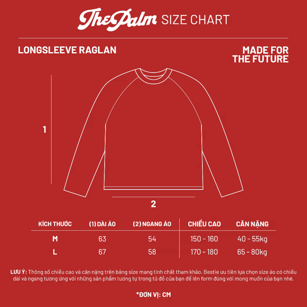 ThePalm Saigon Official - Áo Thun Tay Dài Raglan "RETRO BEACH"