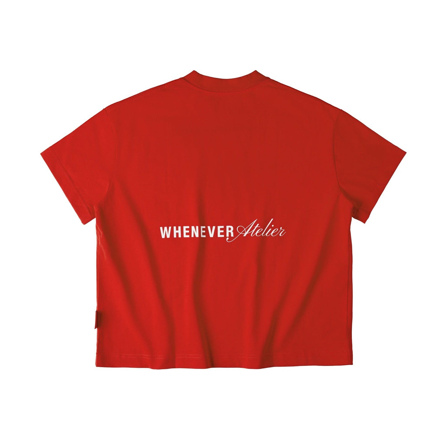 “WHENEVER” BEAR T-SHIRT / RED