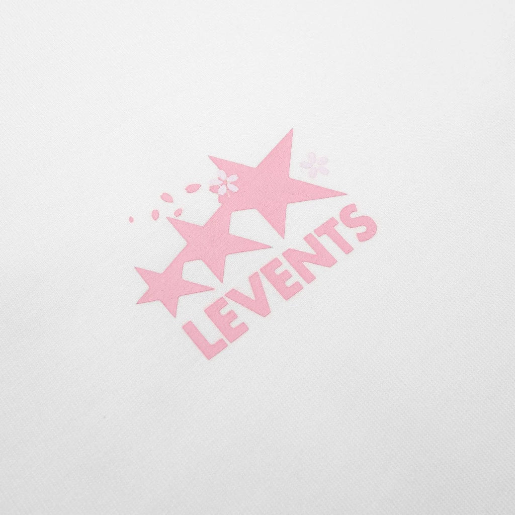 Levents Sakura Signature Logo Semi-Oversized Tee (WHITE)