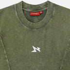 NEEDS OF WISDOM Arcline Acid Washed Tee