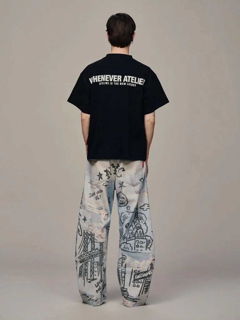 “WHENEVER” OFFLINE T-SHIRT / BLACK