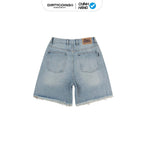 DirtyCoins Denim Shorts Studs - Blue Wash