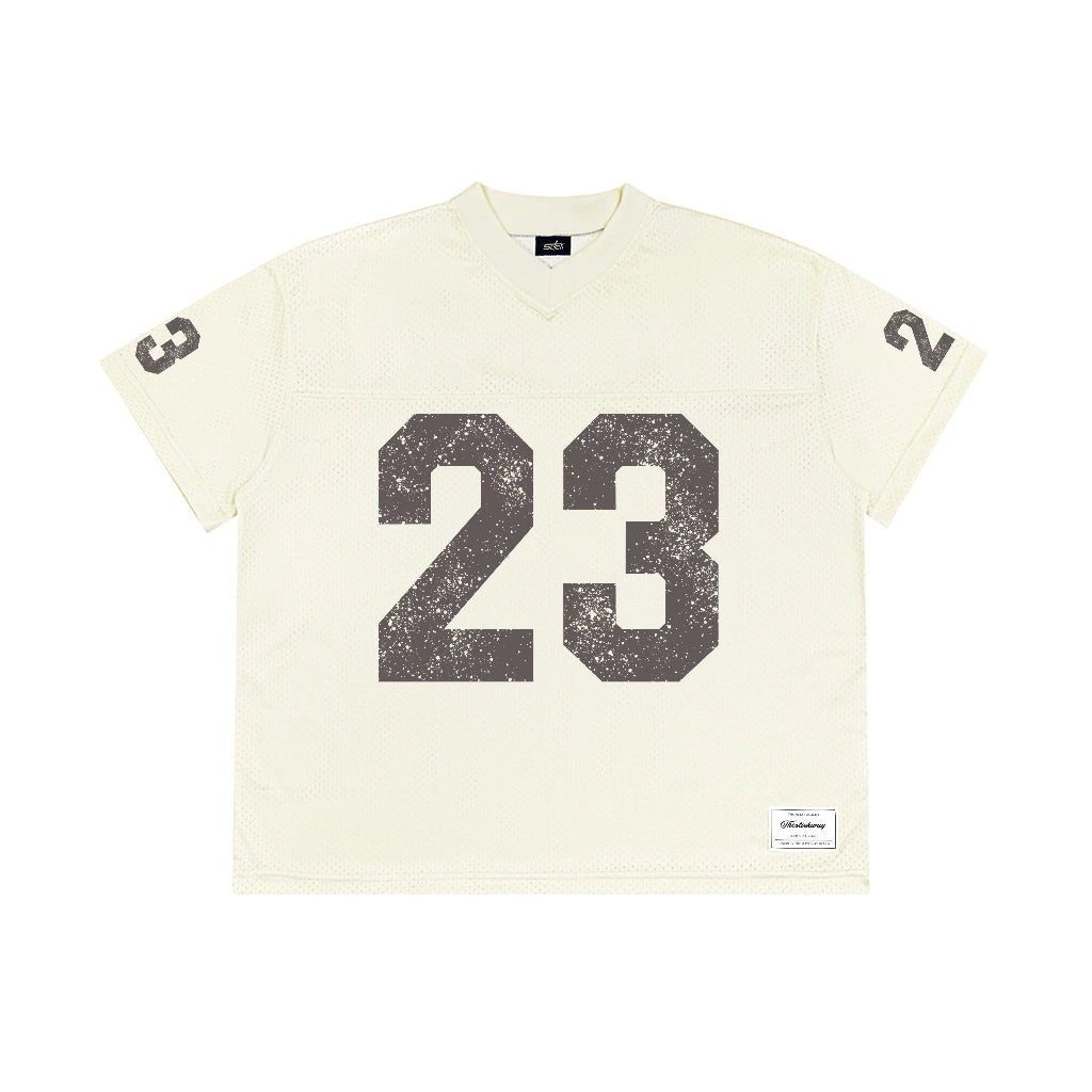 Mesh Jersey Form Big Boxy "SLICKWAY" (WHITE)