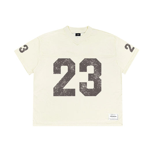 Mesh Jersey Form Big Boxy "SLICKWAY" (WHITE)